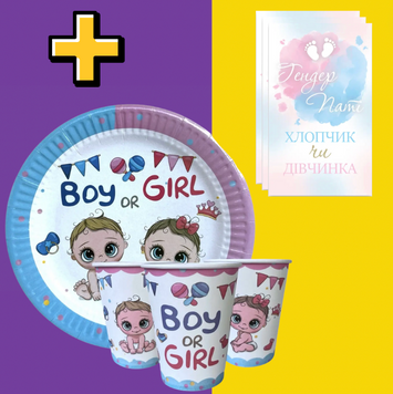 Набір посуду "Boy or Girl" на 10 осіб pv_9081 фото