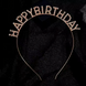 Обруч на голову "Happy Birthday", металевий із камінням , рожеве золото pv_7382 фото 1