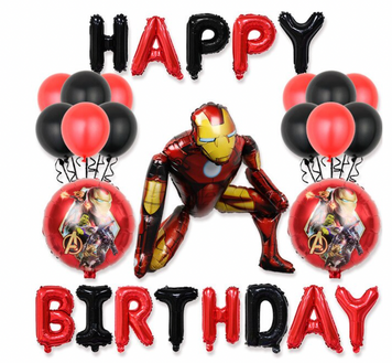 Набор шаров Happy Birthday Железный человек pv_4179 фото
