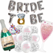 Фотозона з куль на дівич-вечір Bride to be, колір срібло pv_2982 фото
