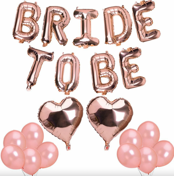 Фотозона мини из шаров на девичник Bride to be , цвет розовое золото pv_2983 фото