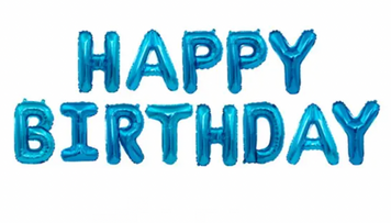 Фольгированные надувные шары HAPPY BIRTHDAY, цвет синий pv_1491 фото