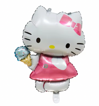 Фольгована кулька фігура Hello Kitty з морозивом 73 на 50см pv_6210 фото