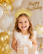 Обруч на голову "Happy Birthday" з гліттером, колір - золото pv_13823 фото 1