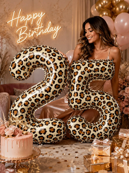 Набір куль до дня народження "Леопардовий гламур" pv_14277 фото