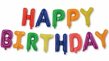 Фольгированные надувные шары HAPPY BIRTHDAY, цвет цветной pv_1499 фото