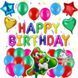 Набор шаров Happy Birthday Марио со звёздами и сердцами pv_4571 фото