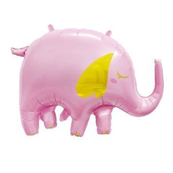 Куля фольгована Слон рожевий 59х80 см pv_905 фото