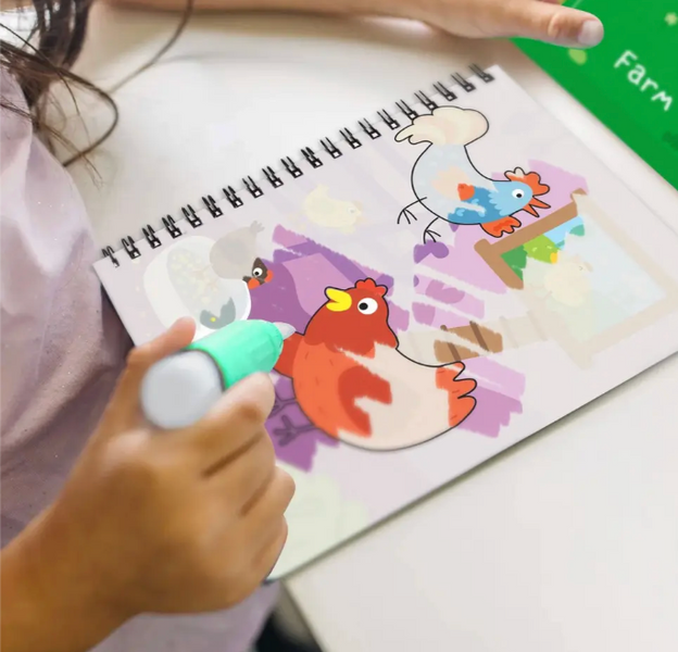Набір водних розмальовок DoDo Toys "Ферма" з маркером для води pv_12419 фото