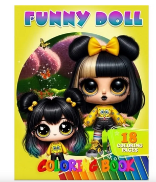 Розмальовка для дітей &laquo;Funny doll&raquo; від Jumbi (формат А4) pv_13066 фото