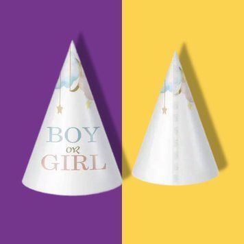 Ковпачок святковий на гендер паті "Boy or girl" | 1шт pv_2102 фото