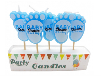 Свічки святкові Baby Shower блакитні pv_5576 фото