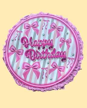 Святкова піньята Happy Birthday з бантиками pv_13438 фото