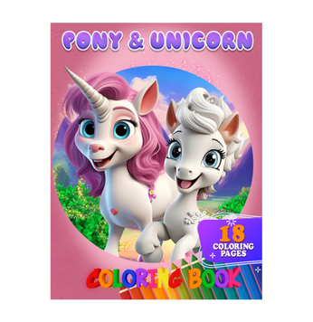 Розмальовка для дітей &laquo;Pony & unicorn&raquo; від Jumbi (формат А4) pv_13070 фото