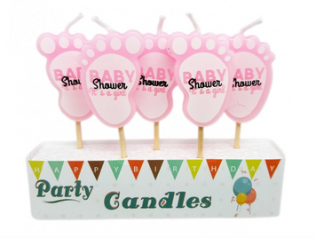 Свічки святкові Baby Shower рожеві pv_5577 фото