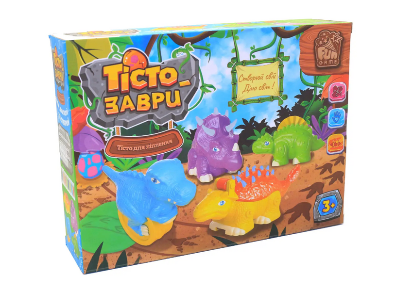 Дитячий набір для ліплення Fun Game &laquo;Тісто -Заври&raquo; динозаври  pv_9502_1 фото