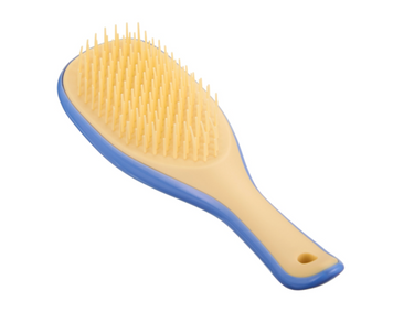 Гребінець Tangle Teezer The Ultimate Detangler Mini, колір - синьо-жовтий, 17.5х5.5см pv_13263 фото