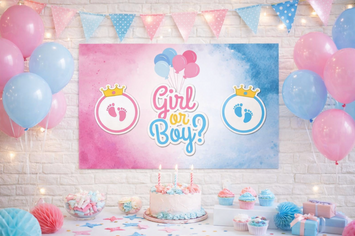Плакат для свята Boy or Girl, 75х120 см pv_2211 фото