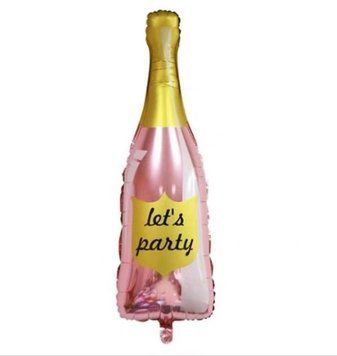 Фольгована куля "Пляшка Let's party" 106х40 см pv_877 фото