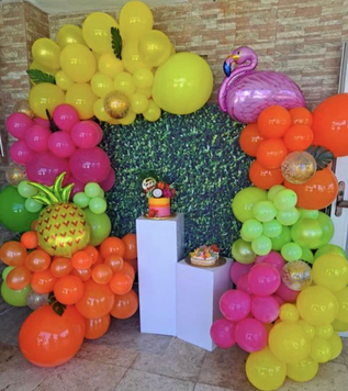 Арка гирлянда из шаров Фламинго party, 115шаров pv_3971 фото