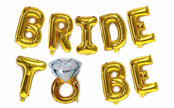 Фольгированная надпись на девичник Bride to be , цвет золото pv_2977 фото