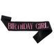 Стрічка через плече на день народження "Birthday girl", колір чорний pv_5957 фото 2